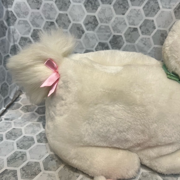 HASBRO 1992 BUNNY SURPRISE WHITE PURPLE  MOM & HER 3 BABIES WITH COLLAR - Picture 5 of 14